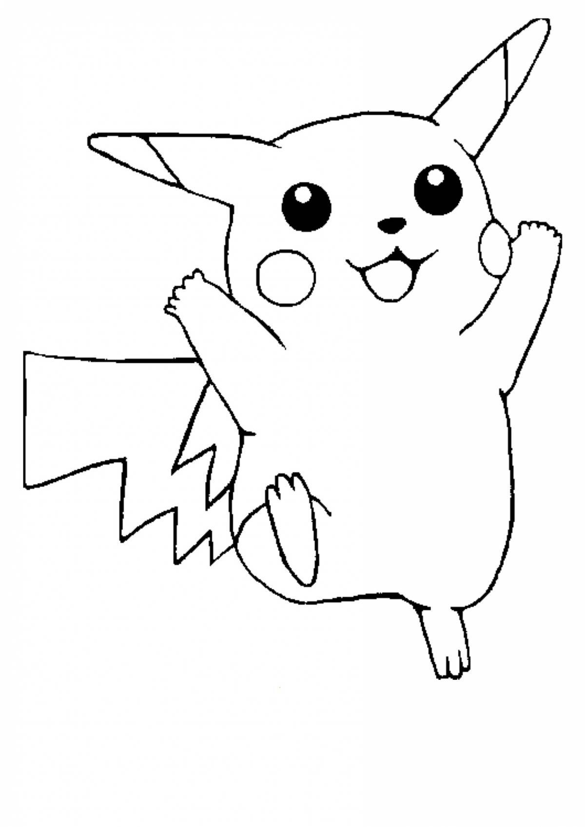 Exciting pikachu coloring book