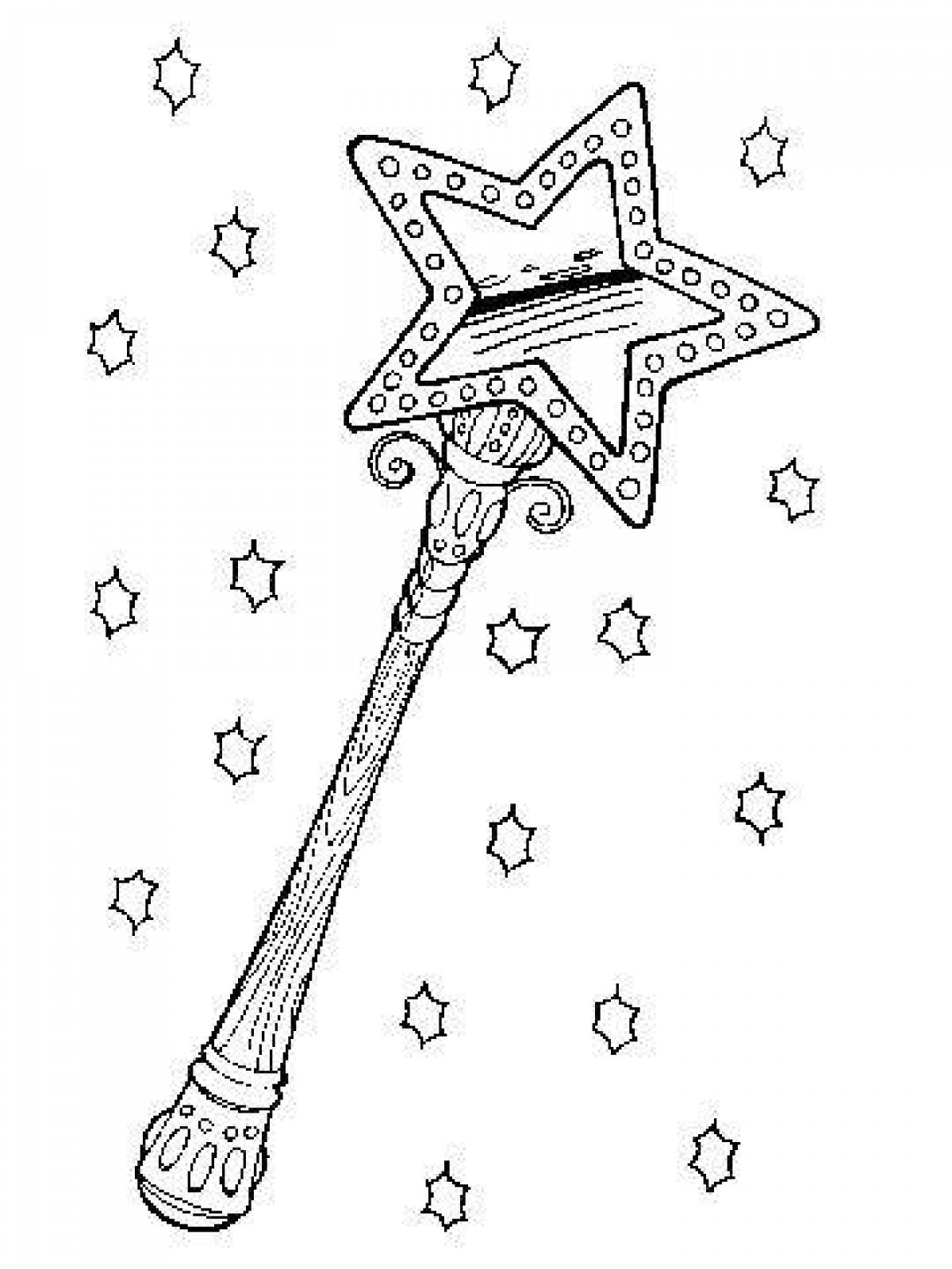 Exquisite magic wand coloring book
