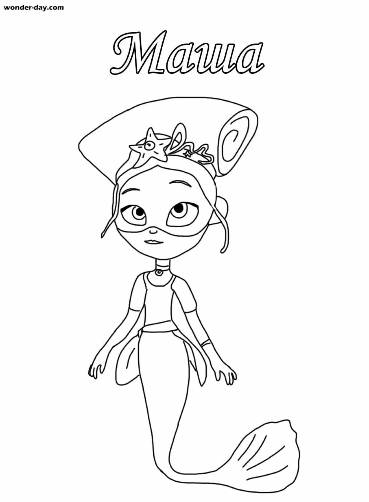 Coloring page gorgeous alice fairy tale patrol
