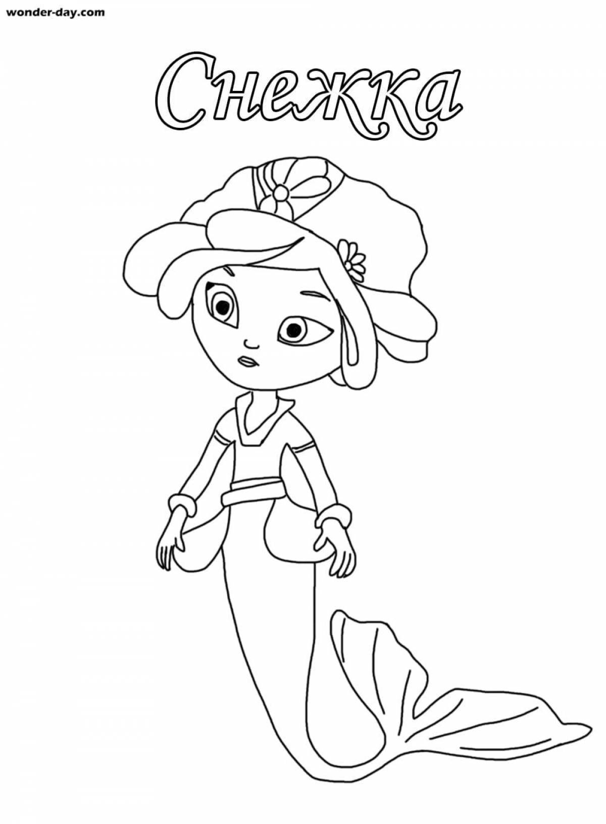Awesome alice's fairy tale patrol coloring page