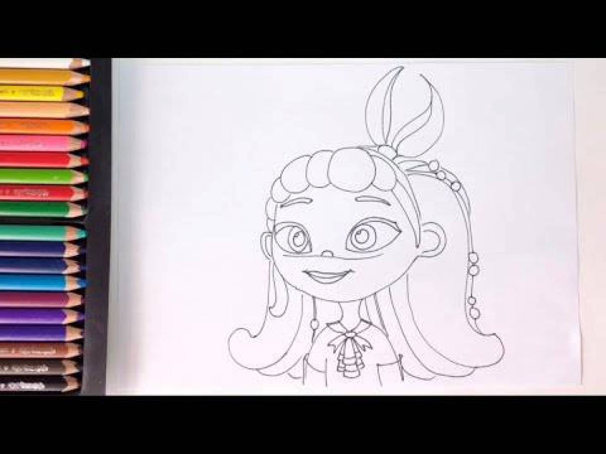 Alice's fairy tale patrol coloring page