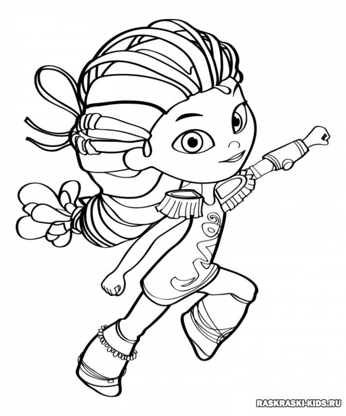 Flawless Alice Fairy Patrol Coloring Page