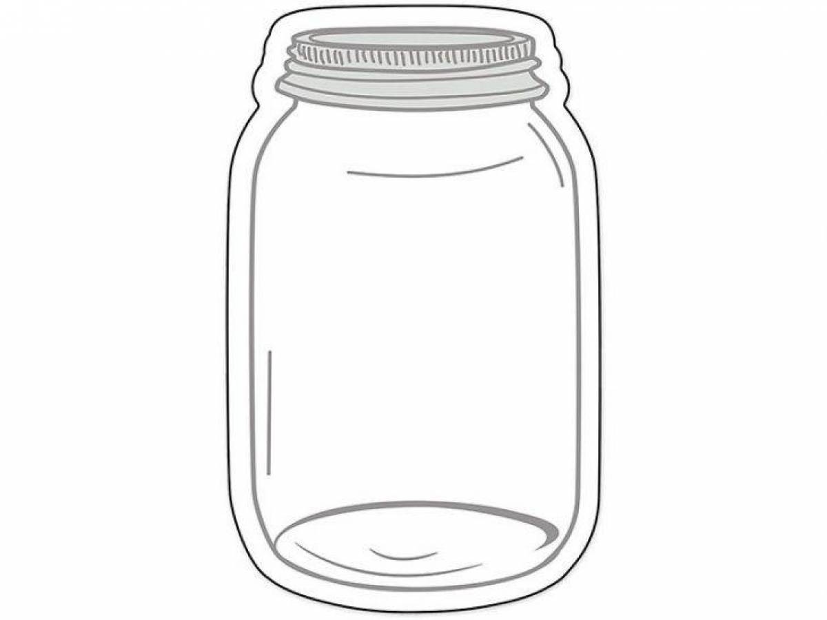 Fun coloring jar for kids