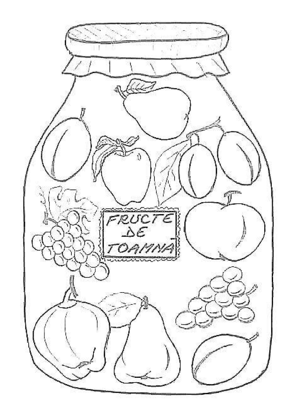 Awesome jar coloring book for kids