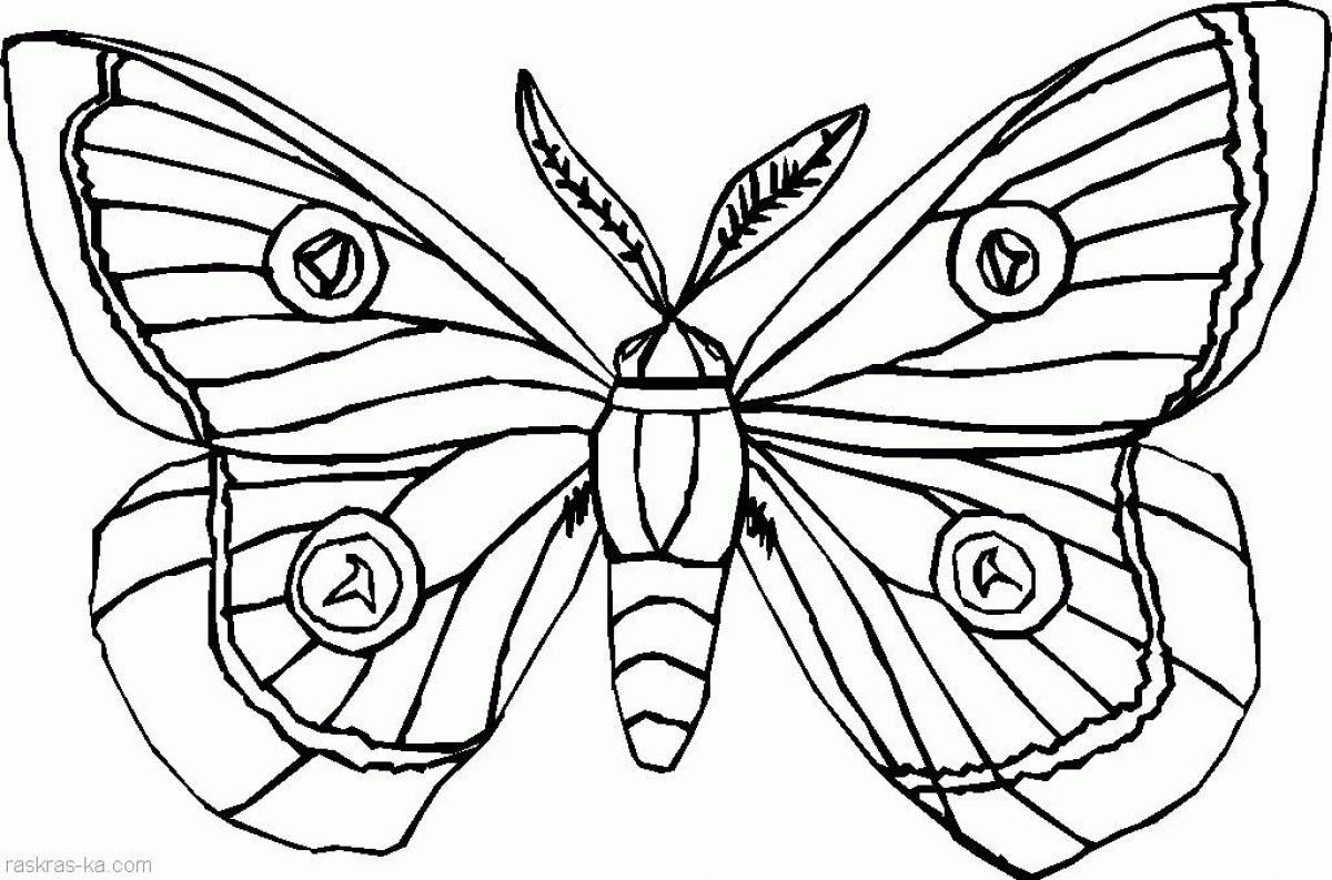 Great gray-headed coloring page