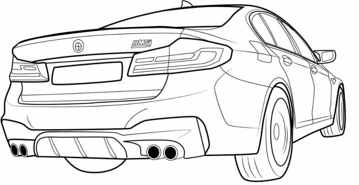Fabulous bmw coloring page