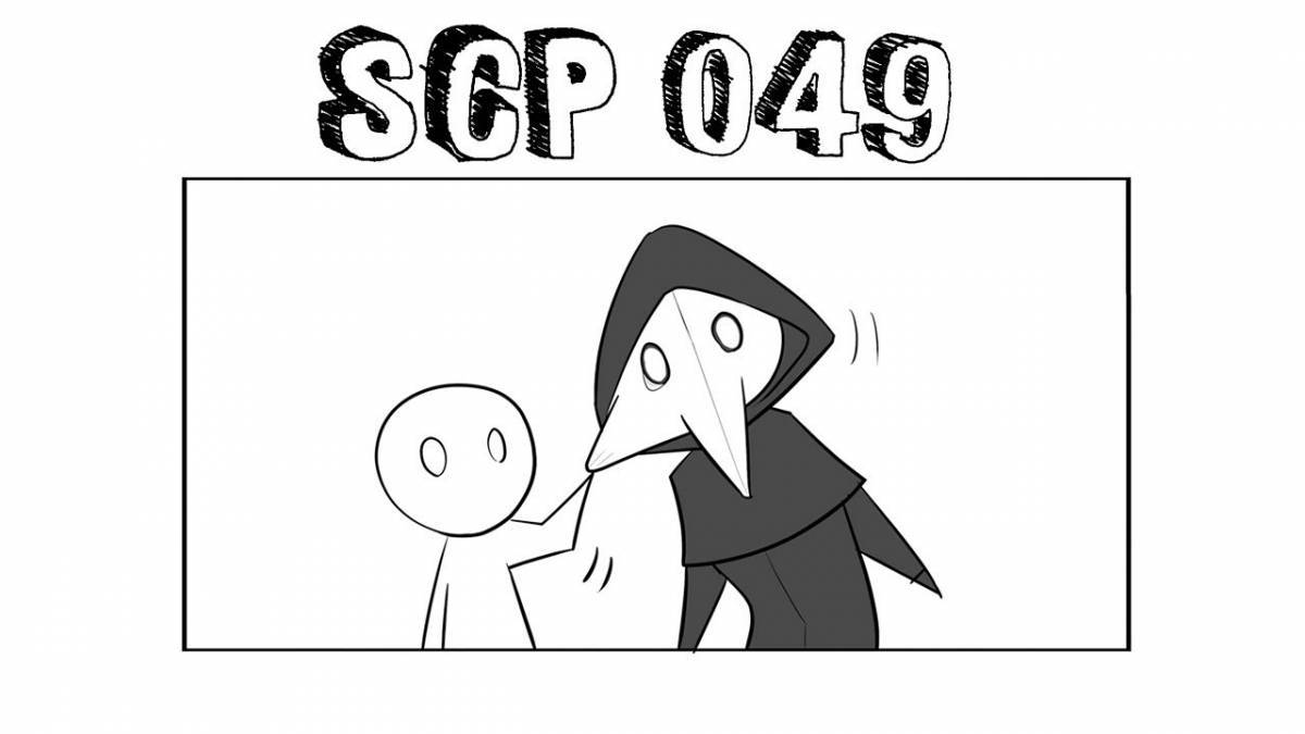 Cute scp coloring page