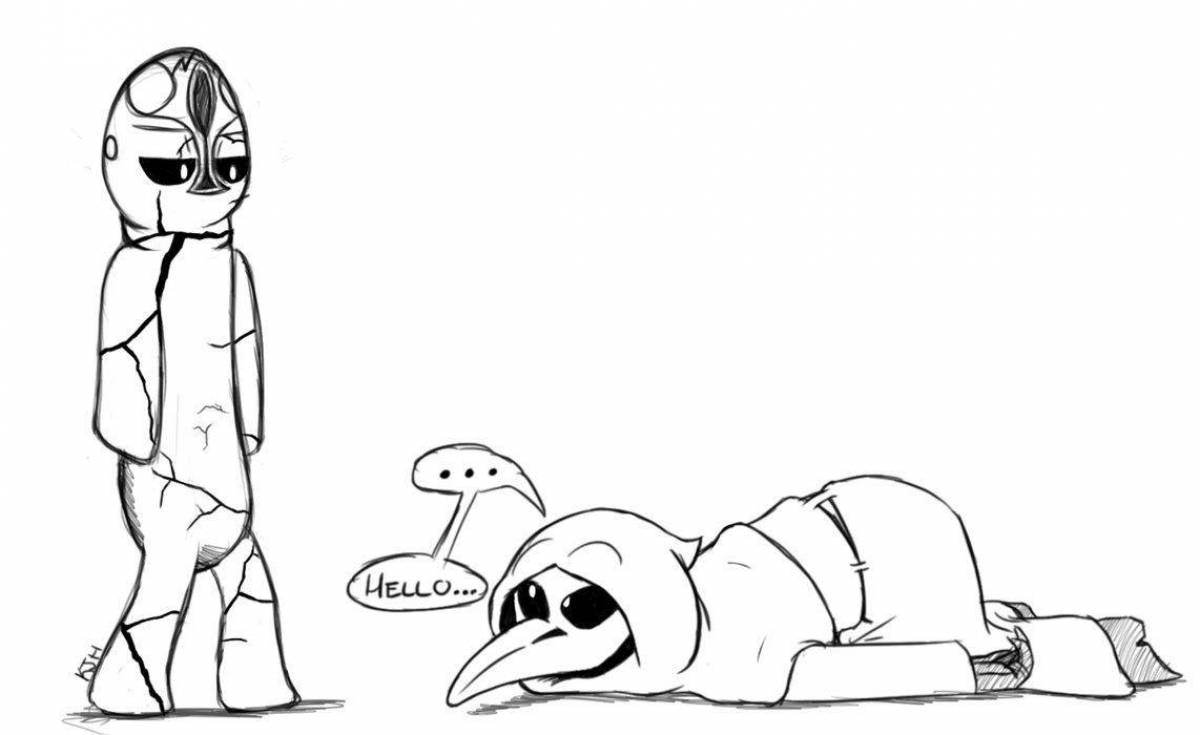 Cute scp coloring page