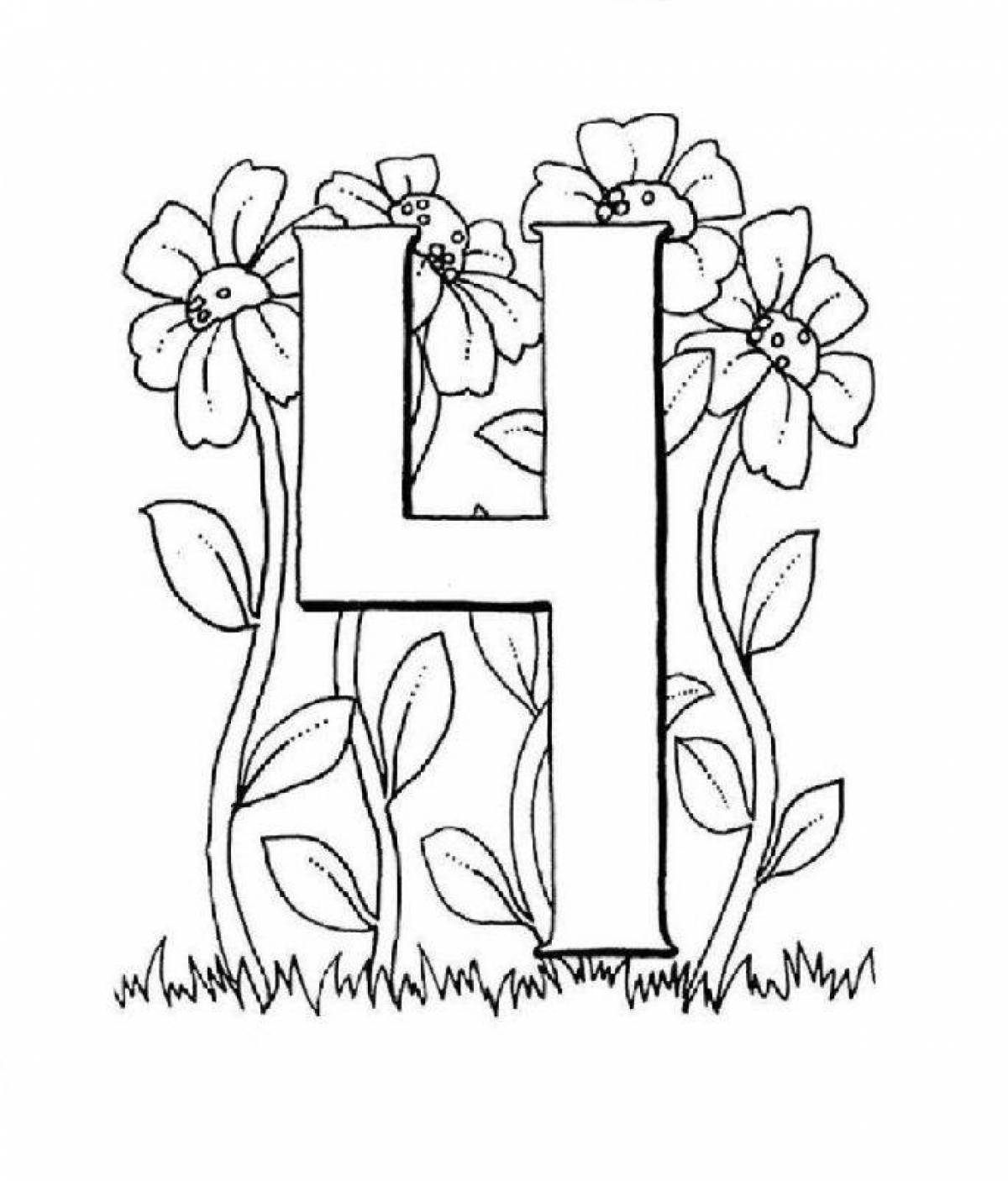 Bright coloring page 4