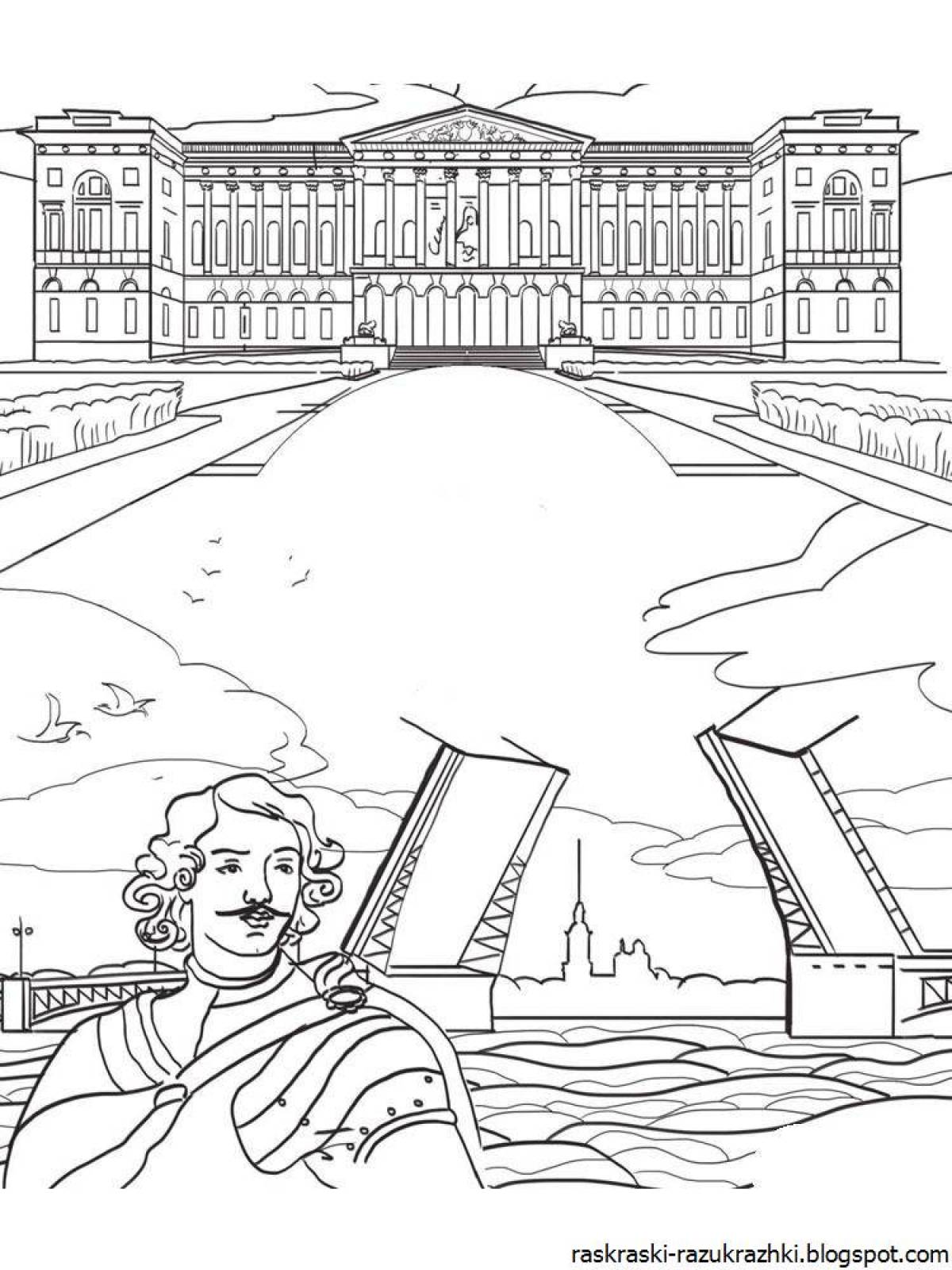 Exciting st. petersburg coloring book
