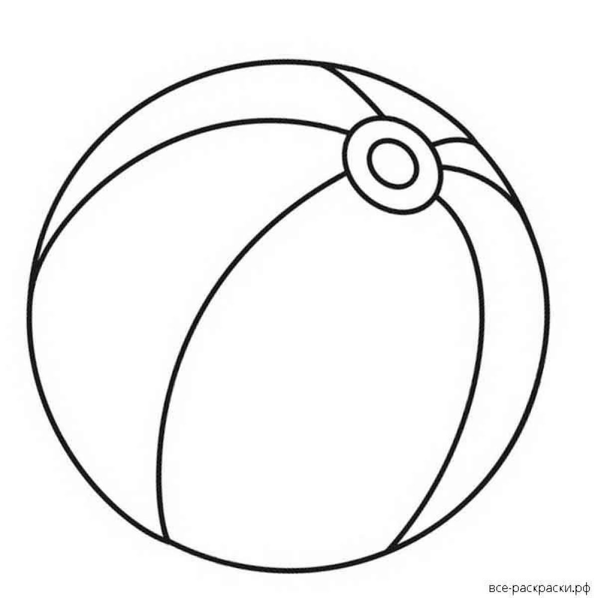 Coloring pages joyful ball for kids
