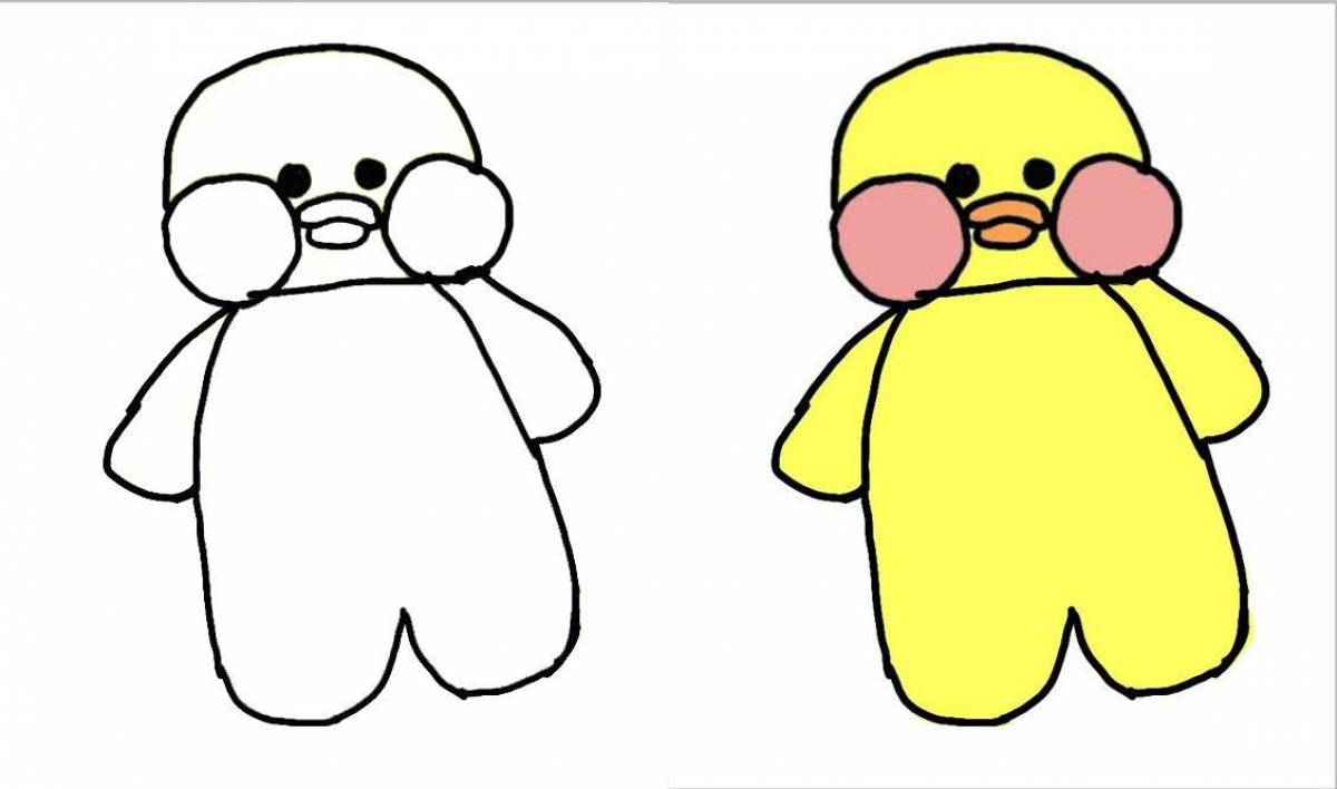 Coloring sunny duck lalafanfan