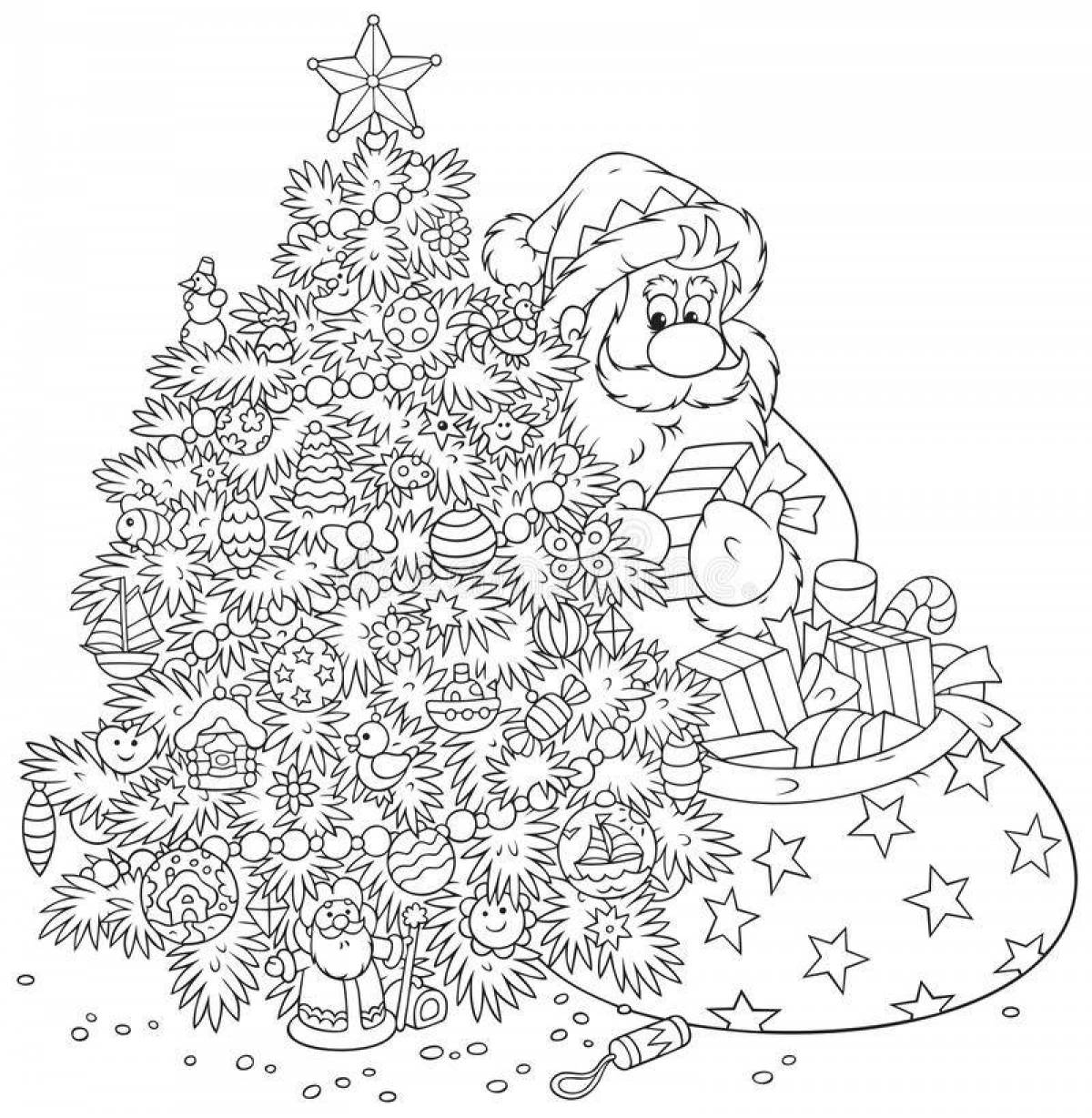 Santa Claus and Christmas tree #7