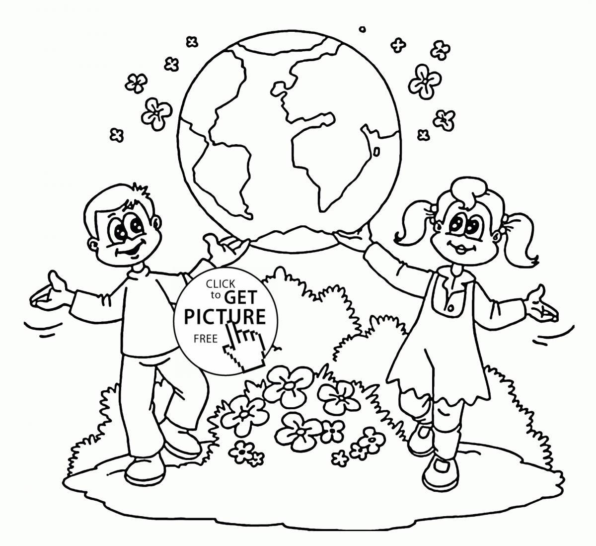 Bright wednesday coloring page