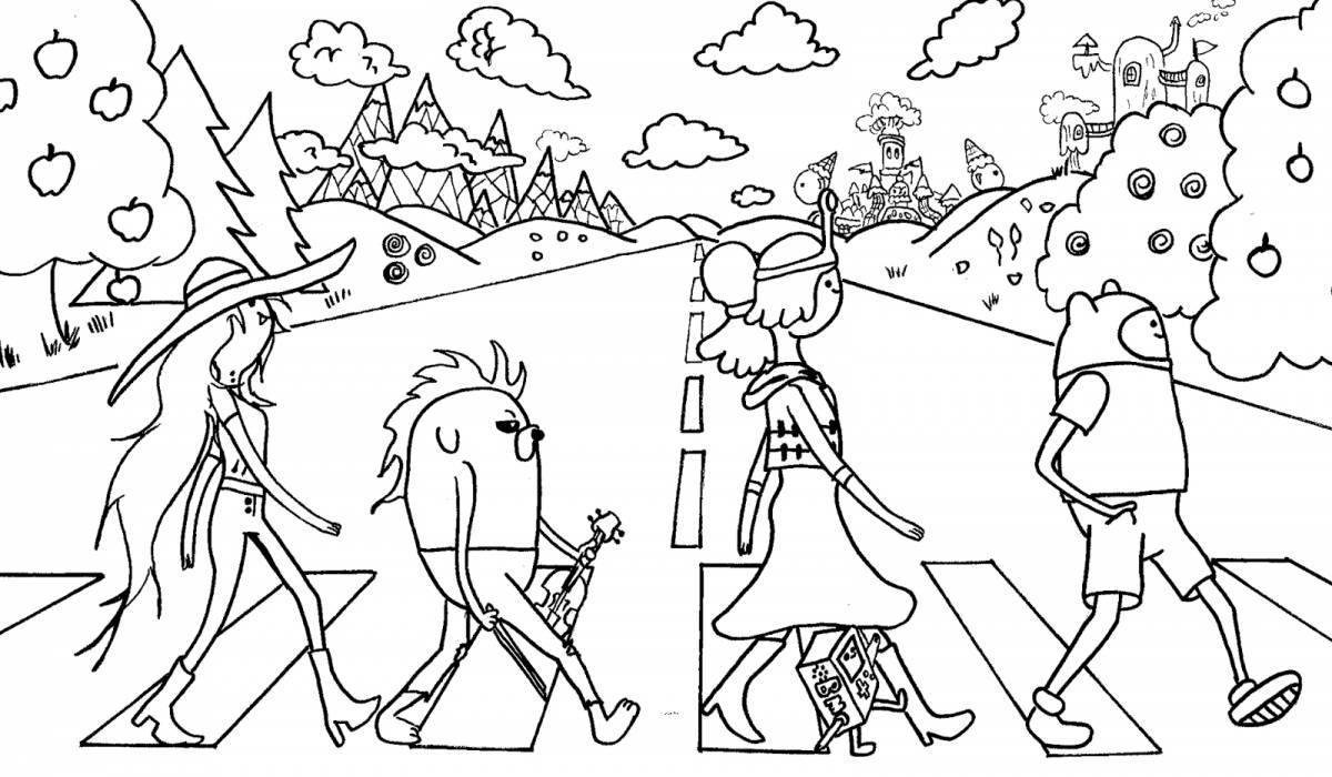 Wensday holiday coloring page