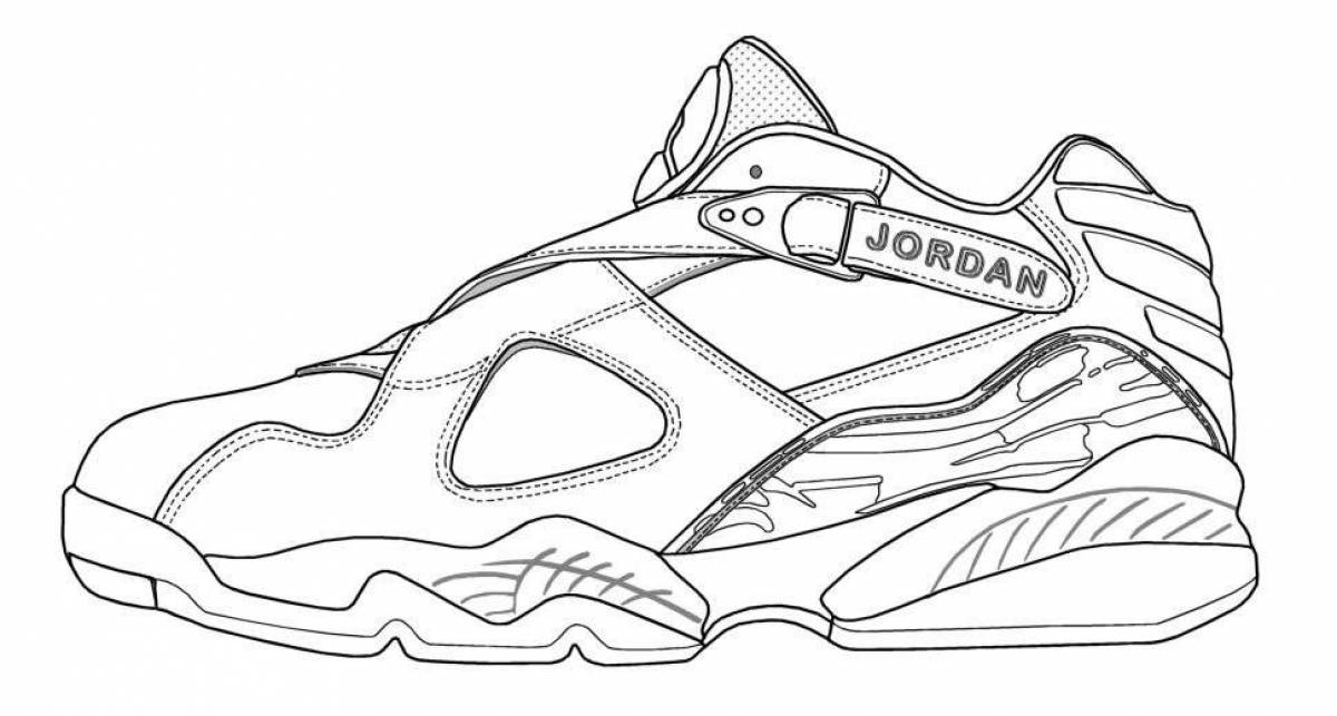 Exciting coloring of sneakers