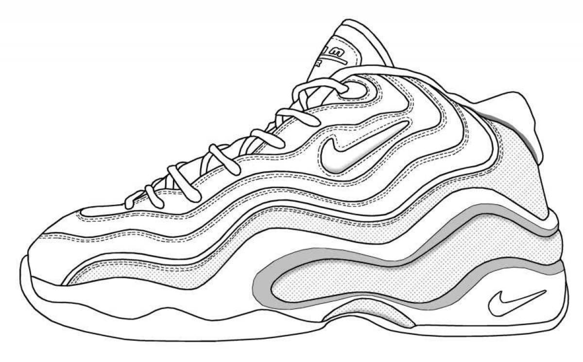 Coloring page amazing sneakers