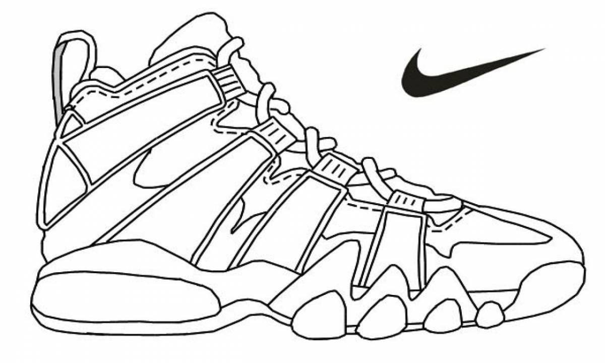 Coloring page eccentric sneakers