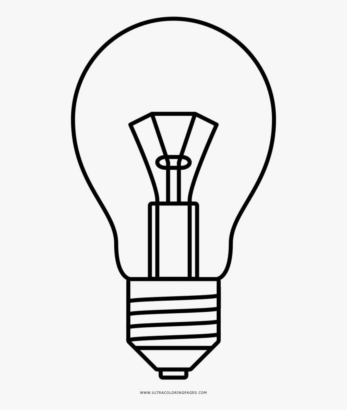 Fun light bulb coloring