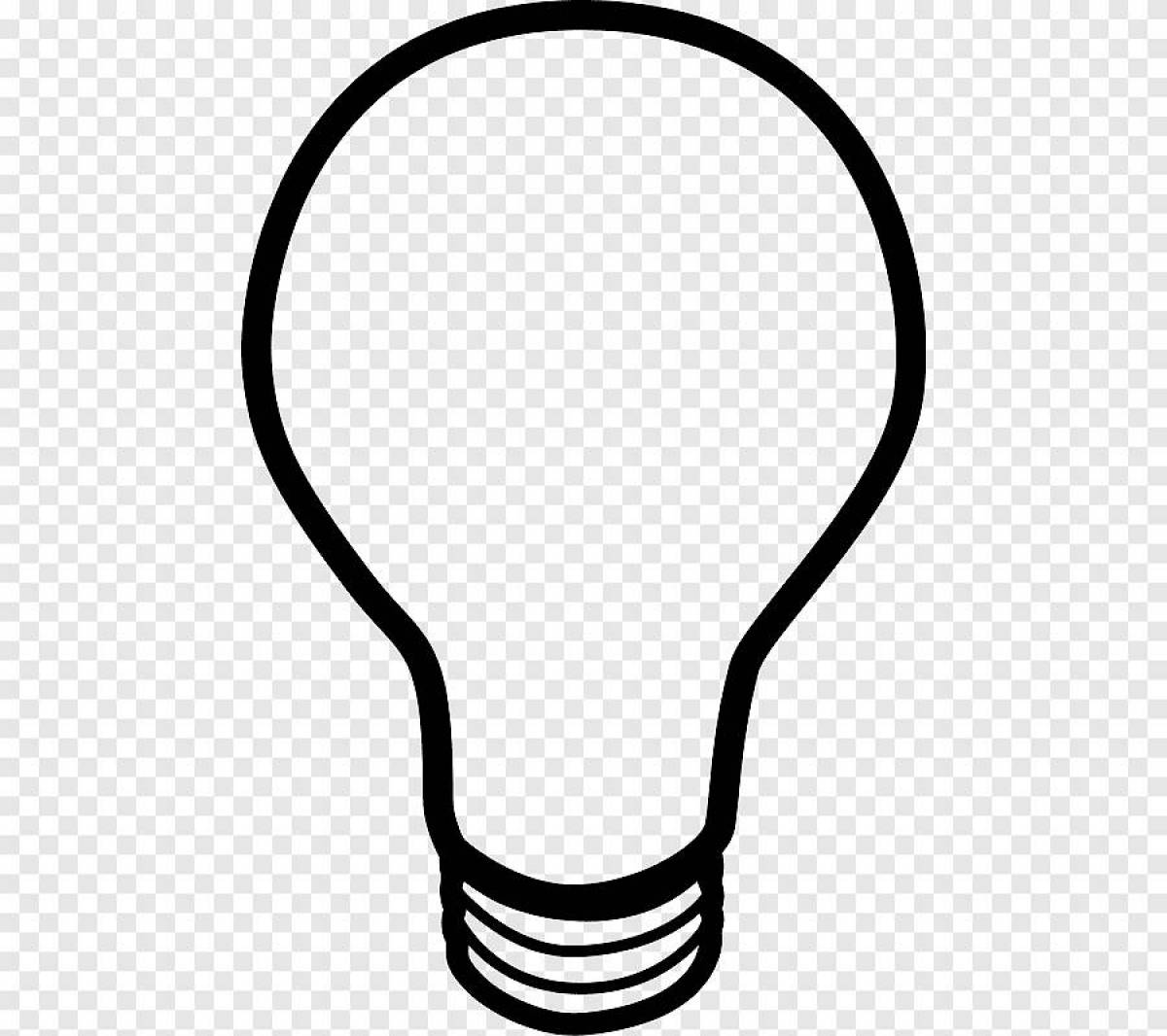 Creative light bulb coloring