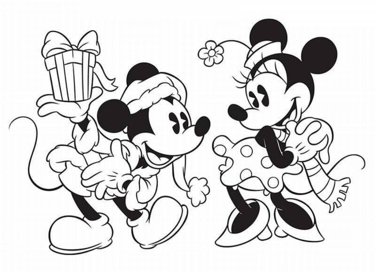 Mickey mouse coloring page