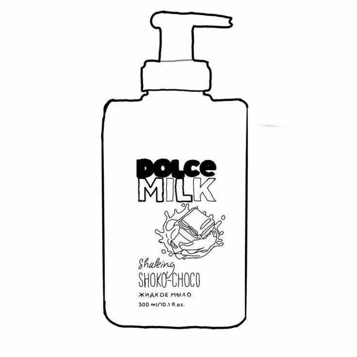 Colorful dolce milk coloring page