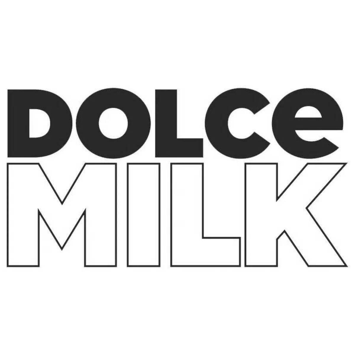 Adorable dolce milk coloring page