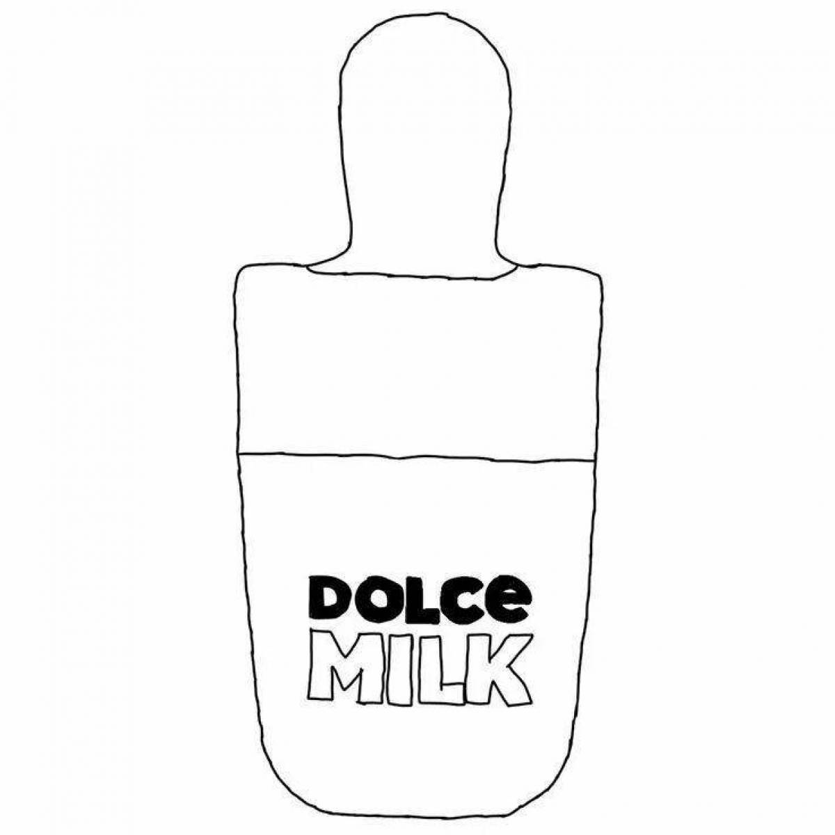 Joyous dolce milk coloring page