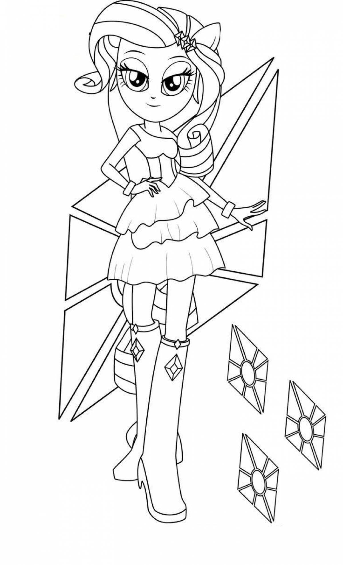 Coloring page friendly equestria girls