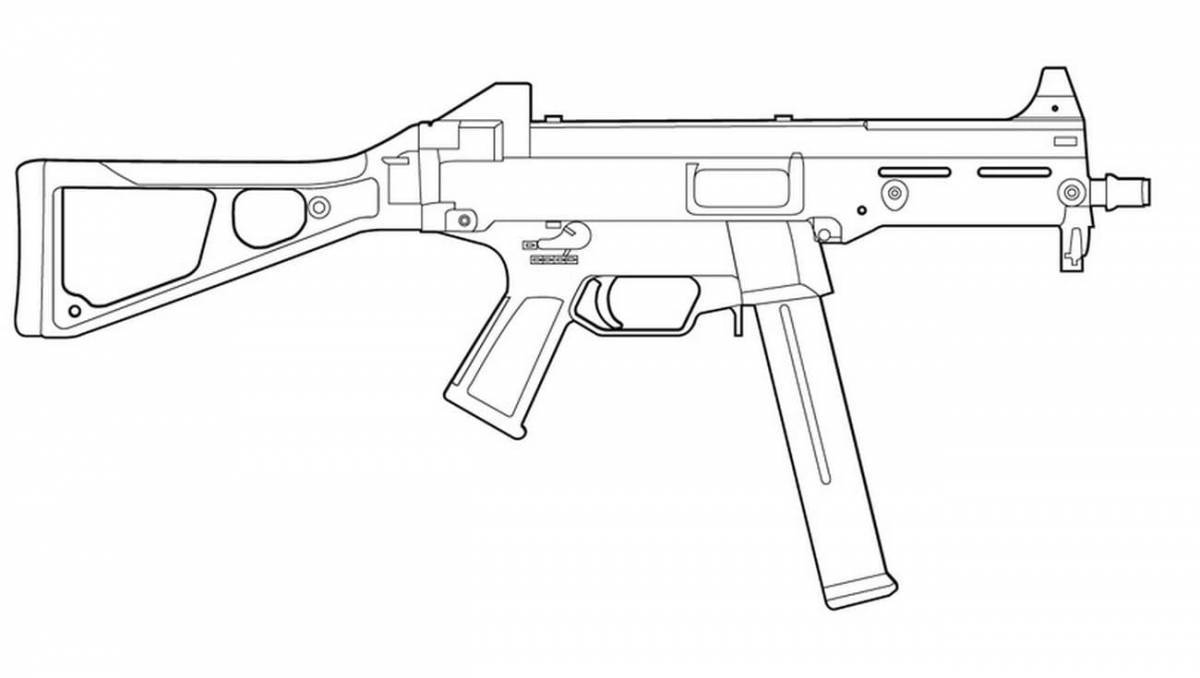 Awesome standoff 2 weapon coloring page