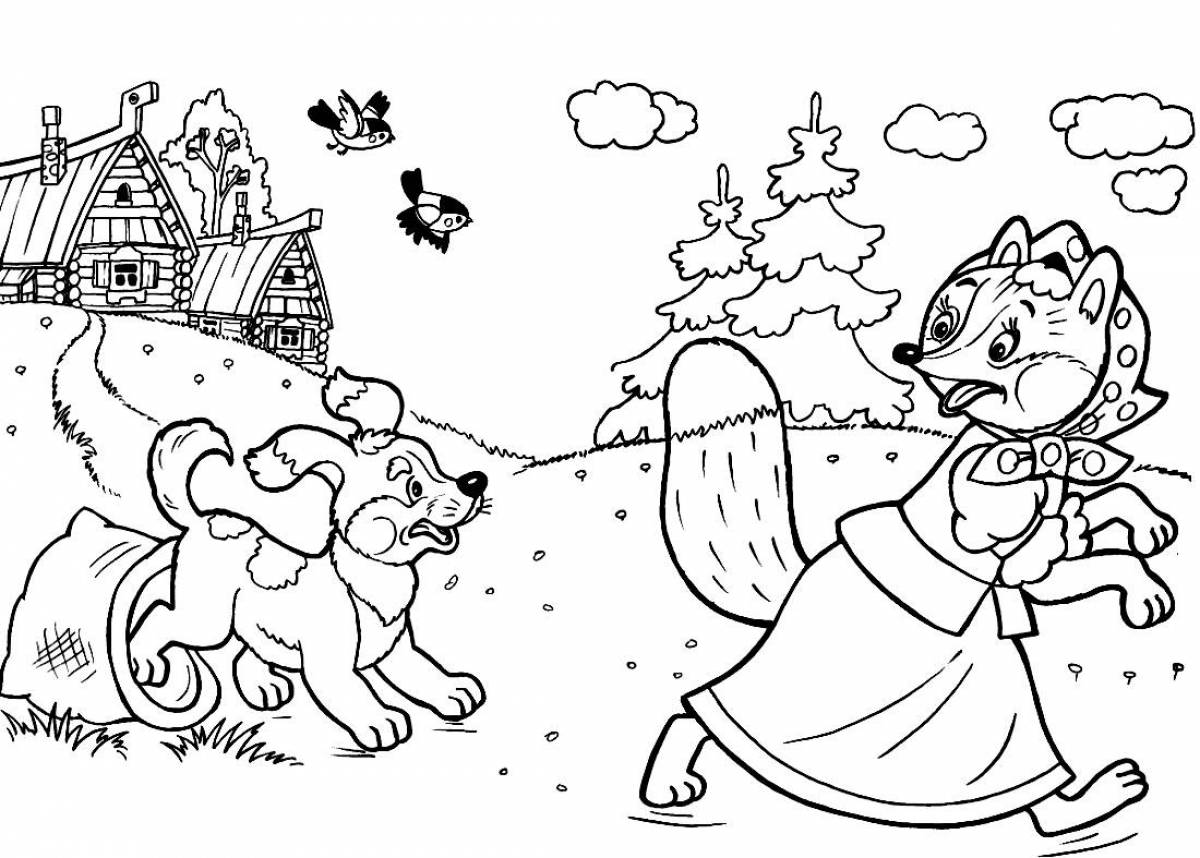 Wonderful fairy tale coloring pages