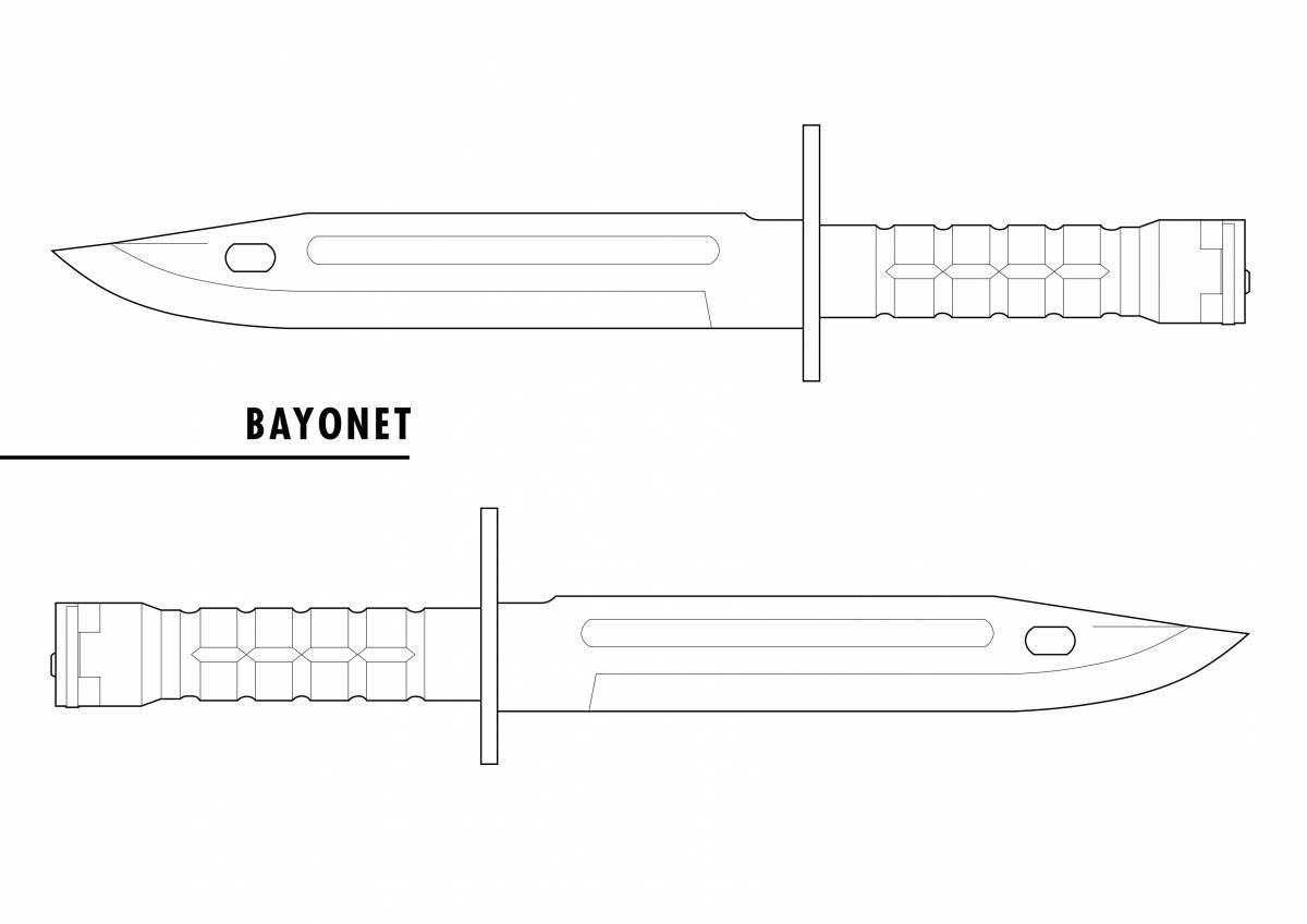 Modern tanto coloring page