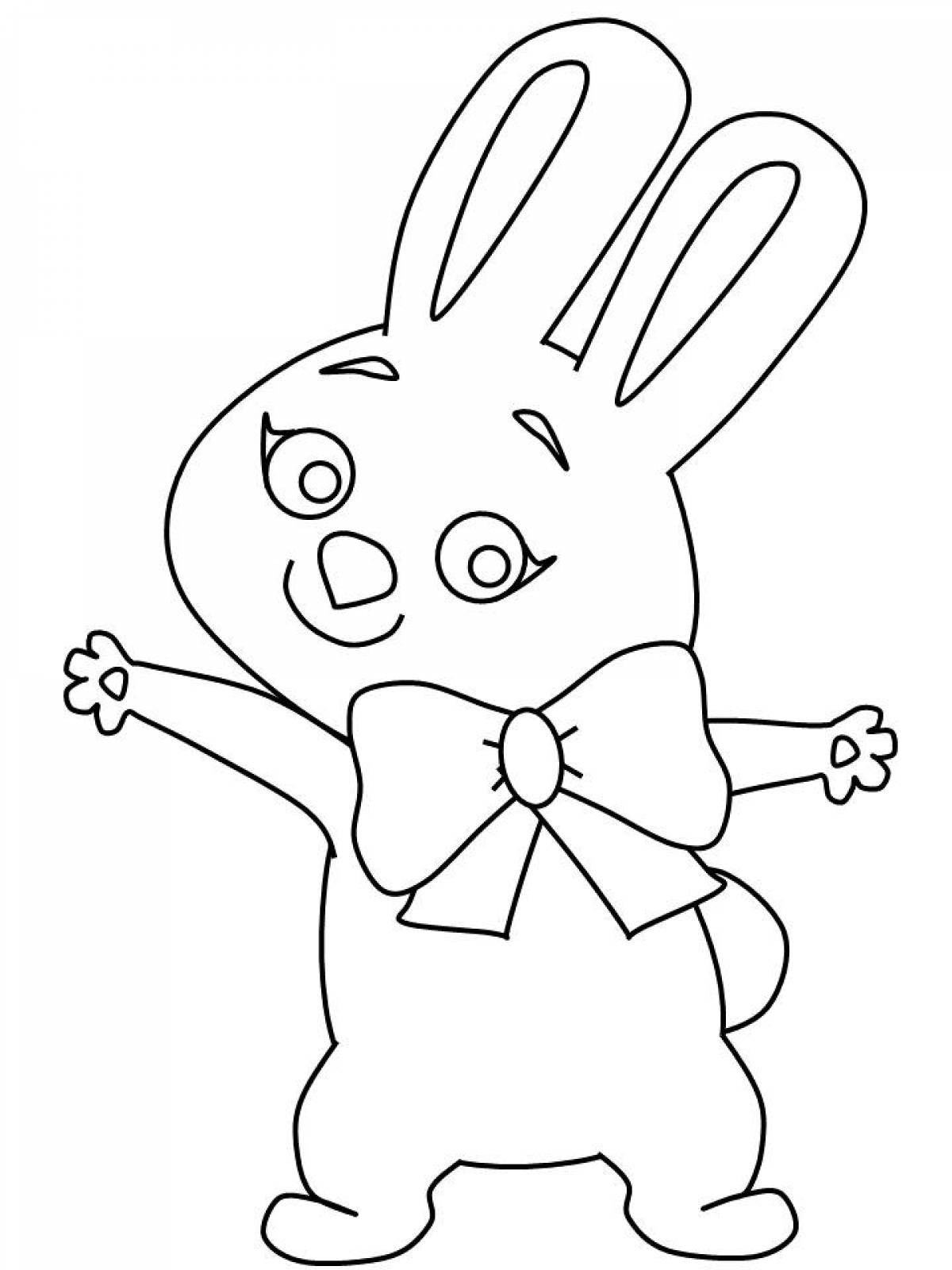 Fun bunny coloring game