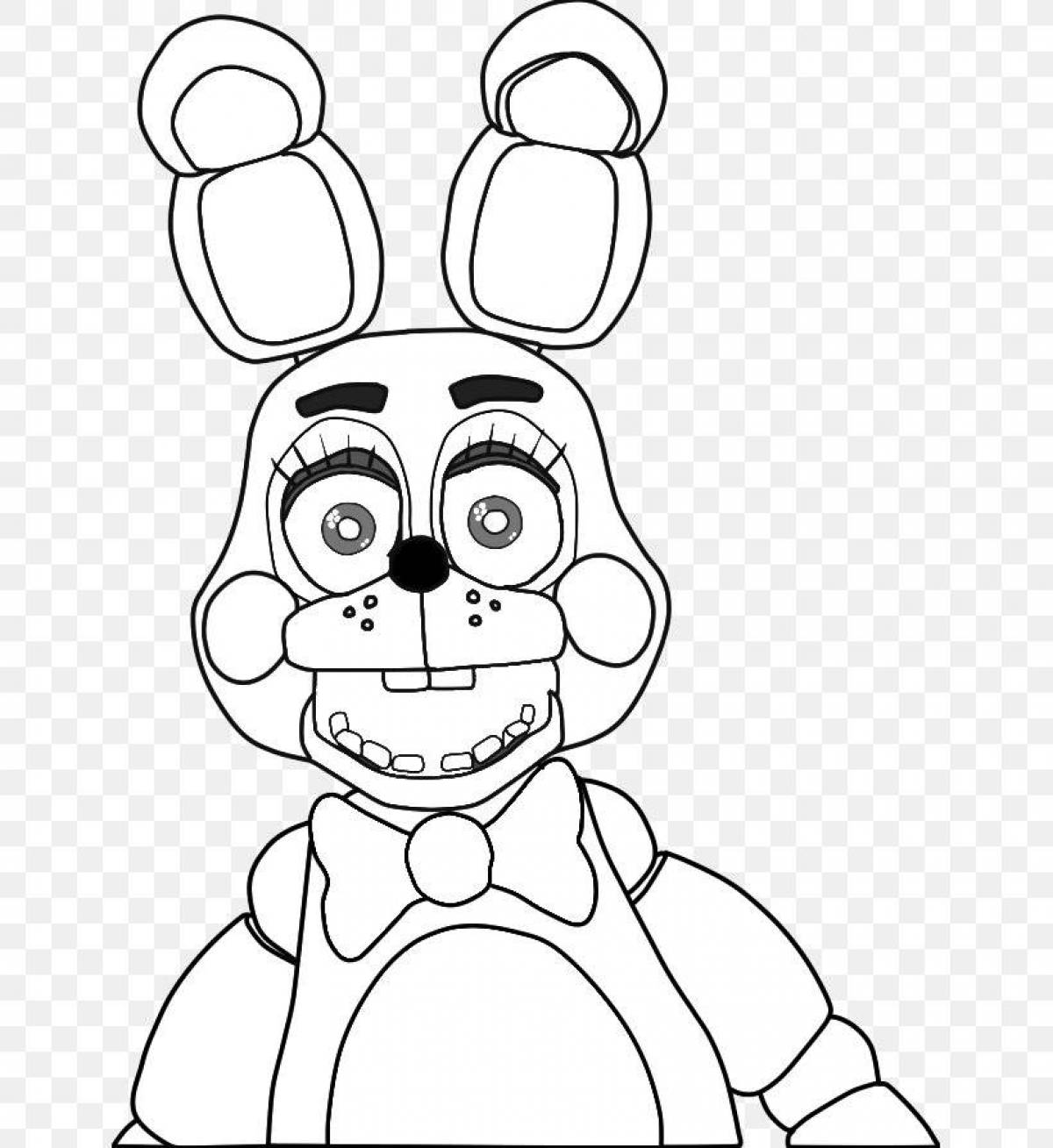 Glorious fnaf 2 coloring page