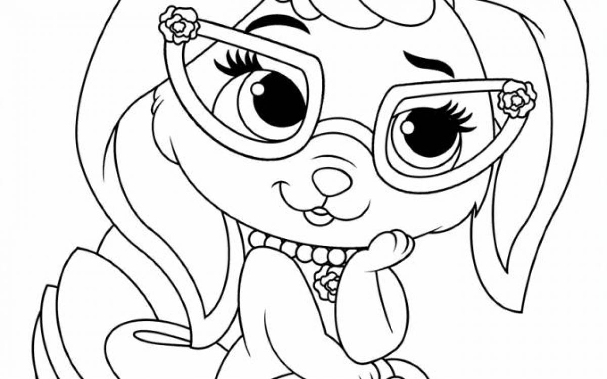 Amazing vip pets coloring page