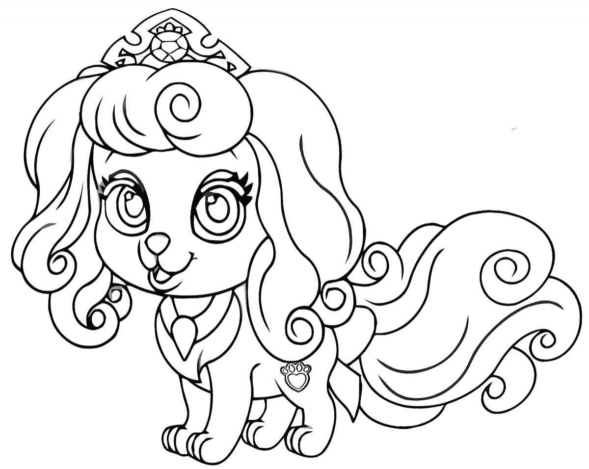 Adorable VIP Pets Coloring Page