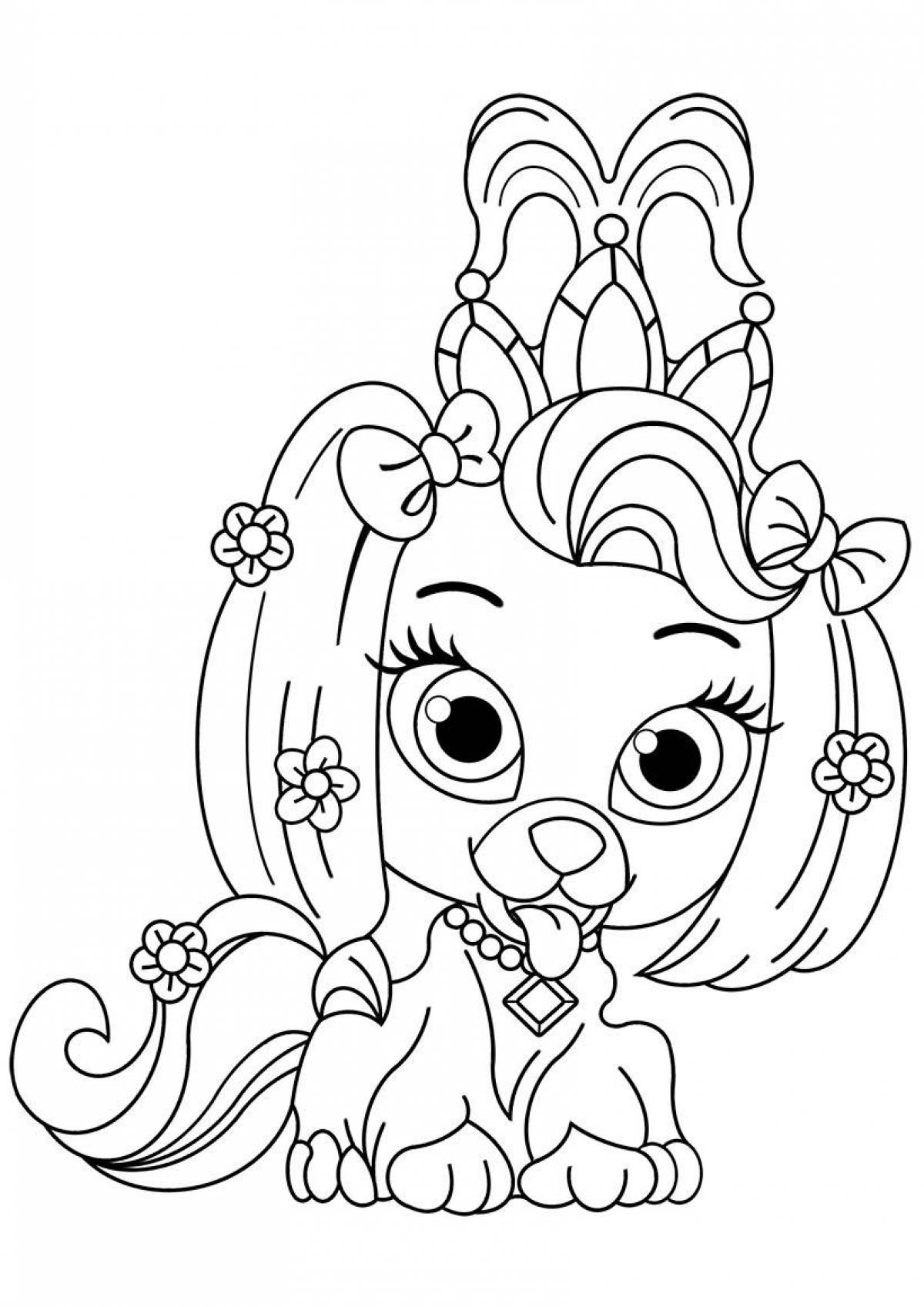 Amazing VIP pet coloring pages