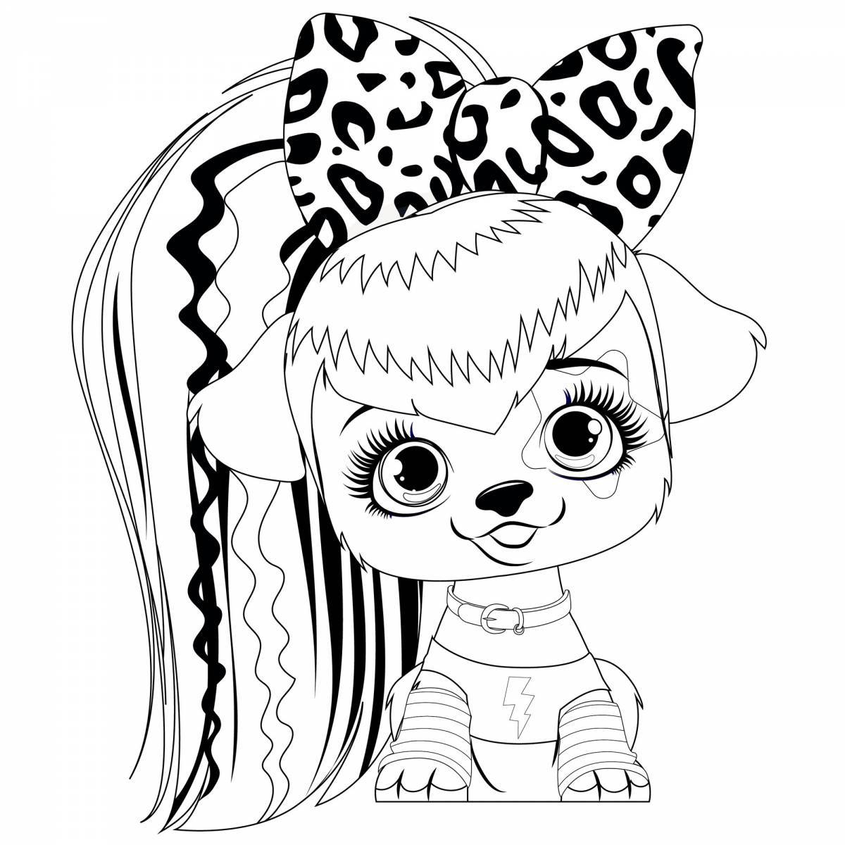 Vip pets live coloring page