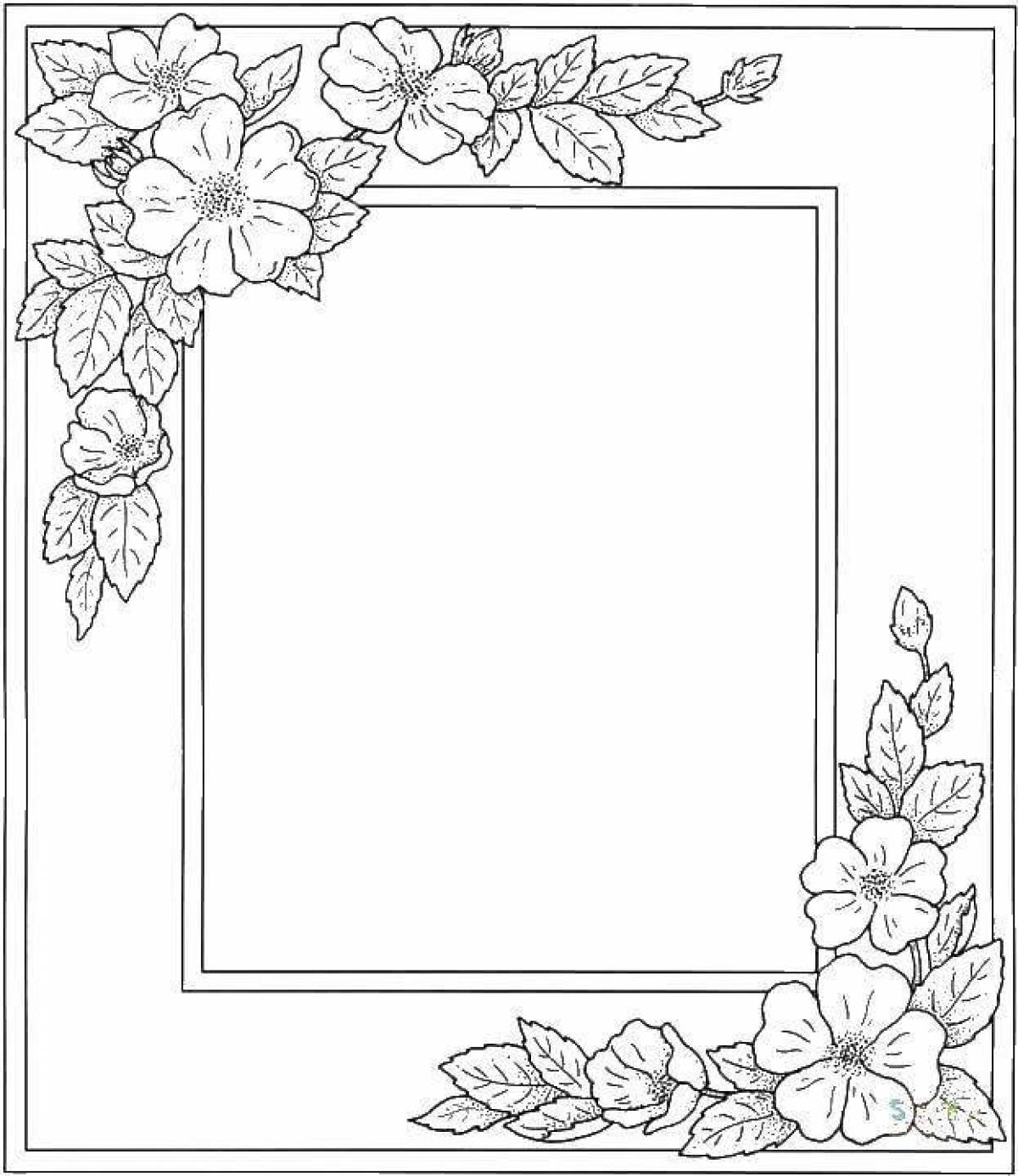 Serene coloring page black and white photo