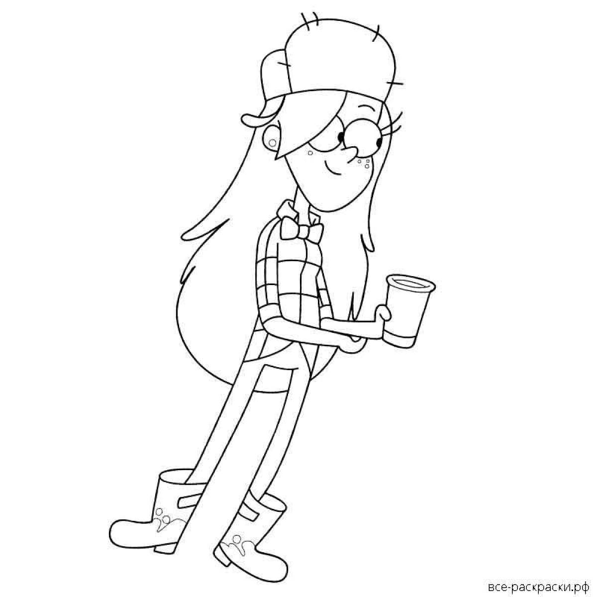 Wendy's live coloring page