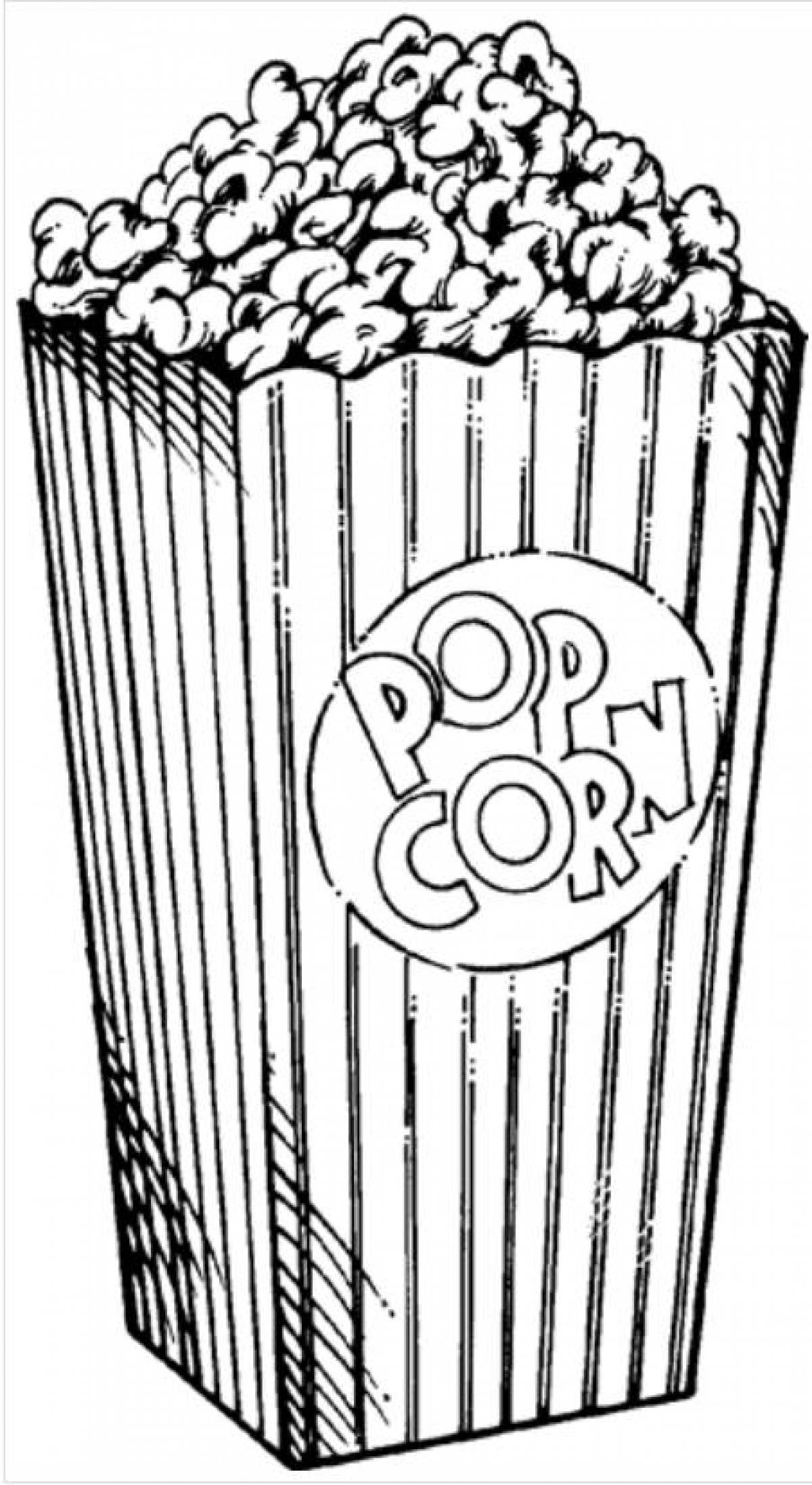Popcorn coloring book
