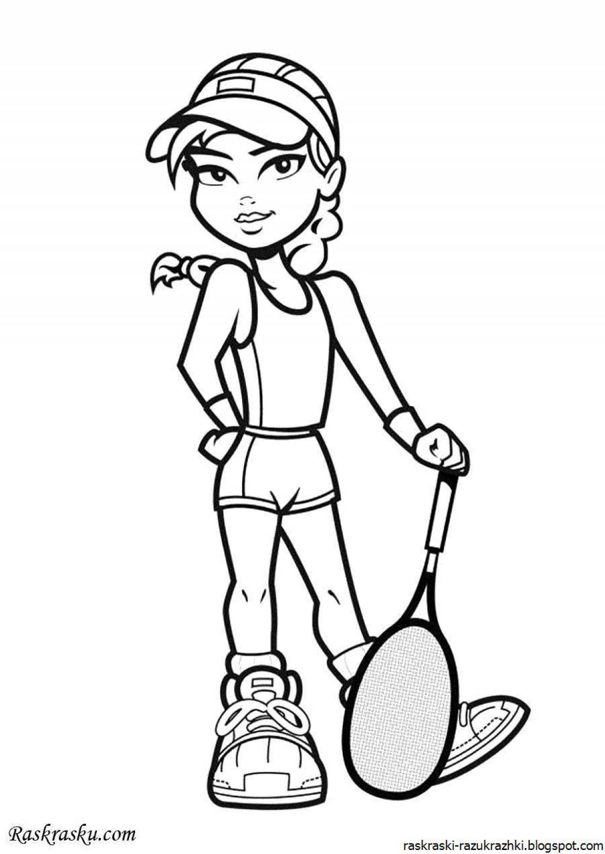 Playful krumpets coloring page