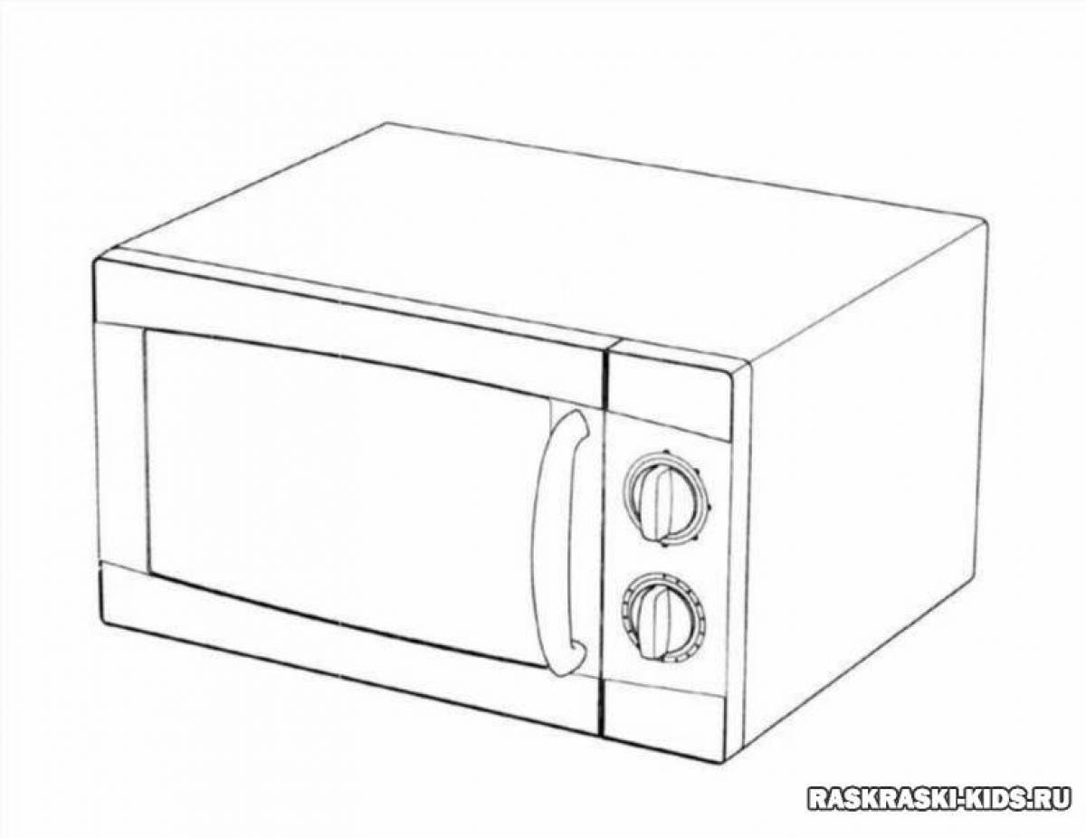 Микроволновка рисунок для детей