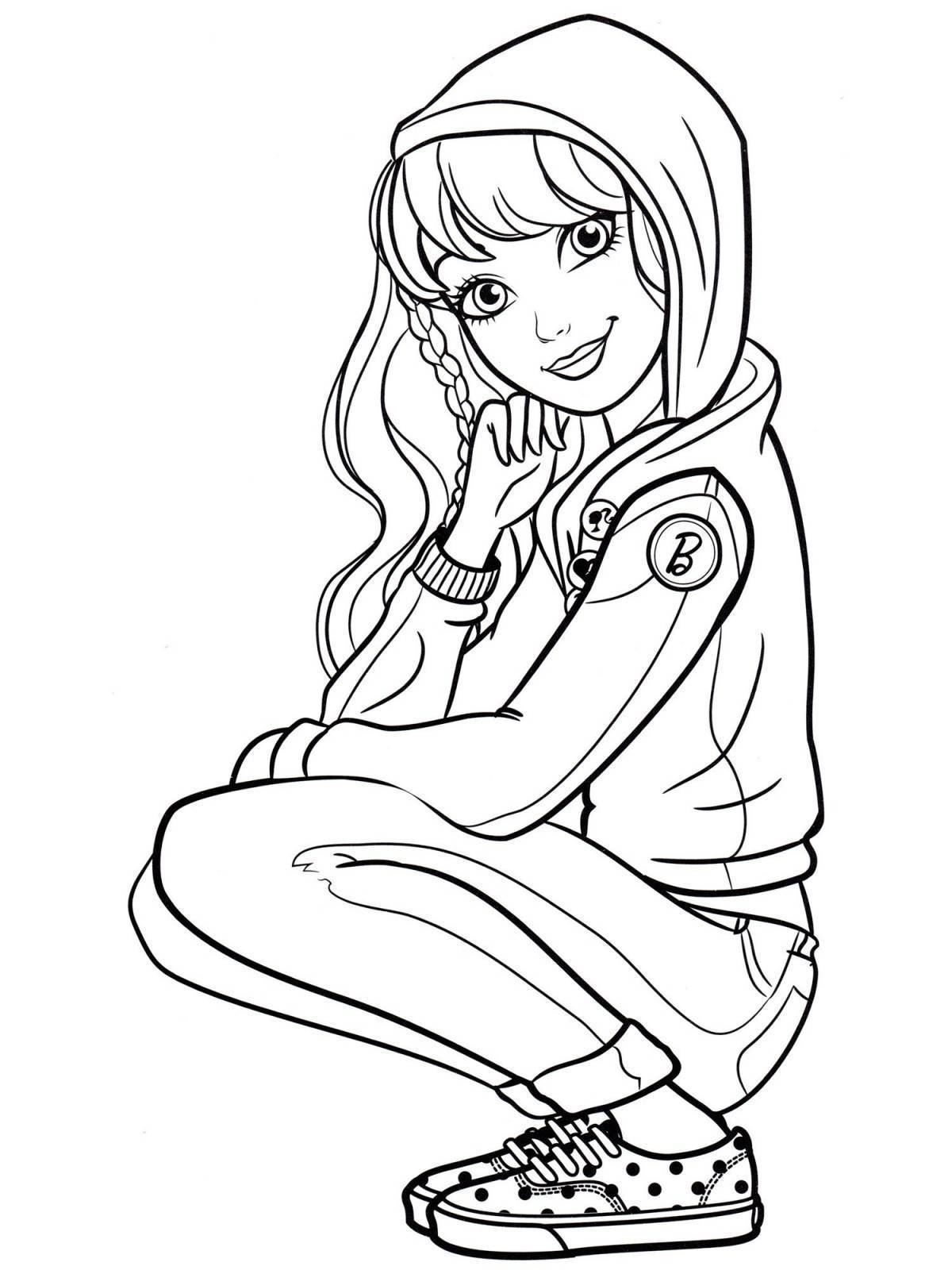 Coloring Pages Pictures for girls 10 years cool (37 pcs) - download or ...