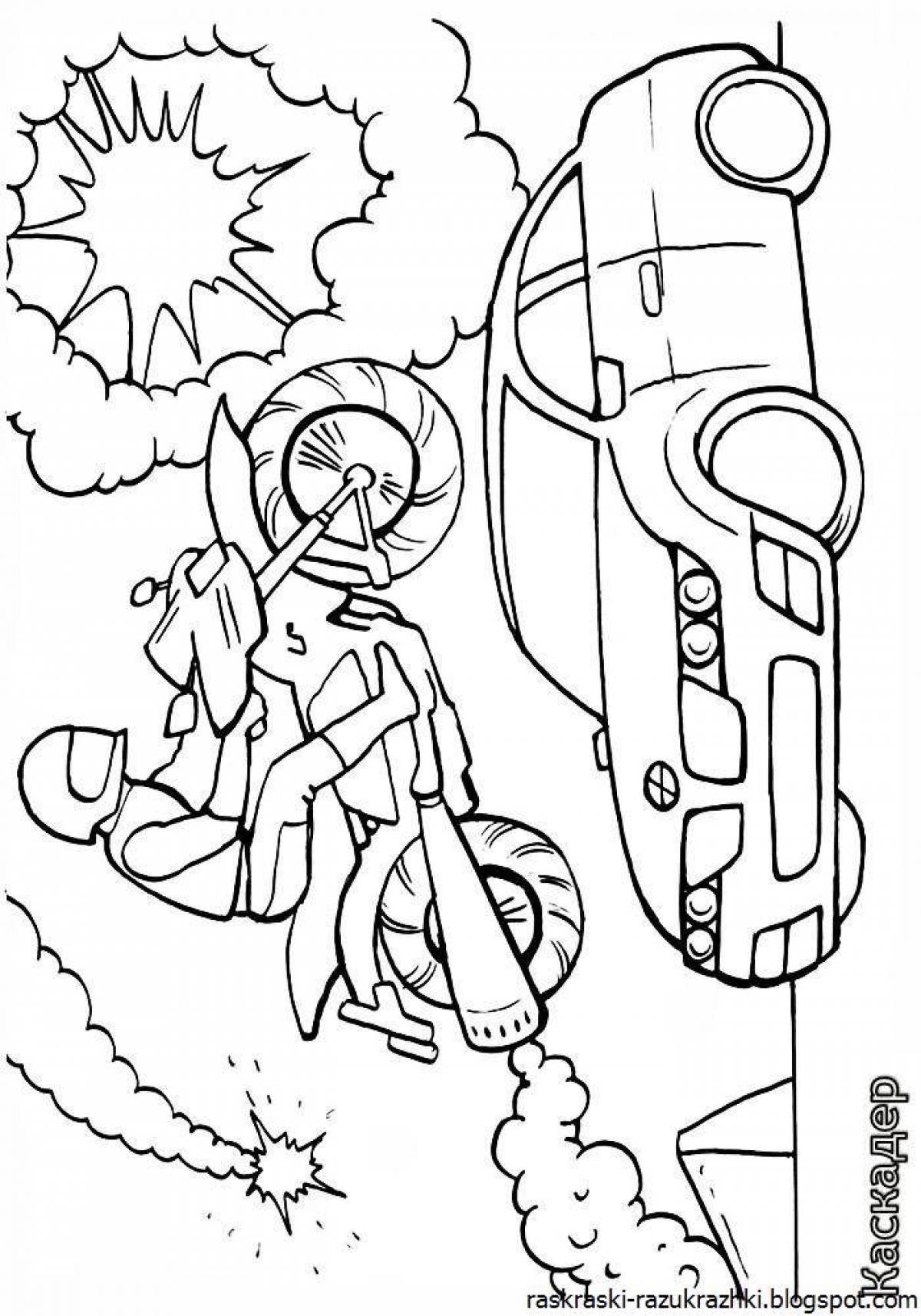 Color fever profession coloring book for 7 year olds