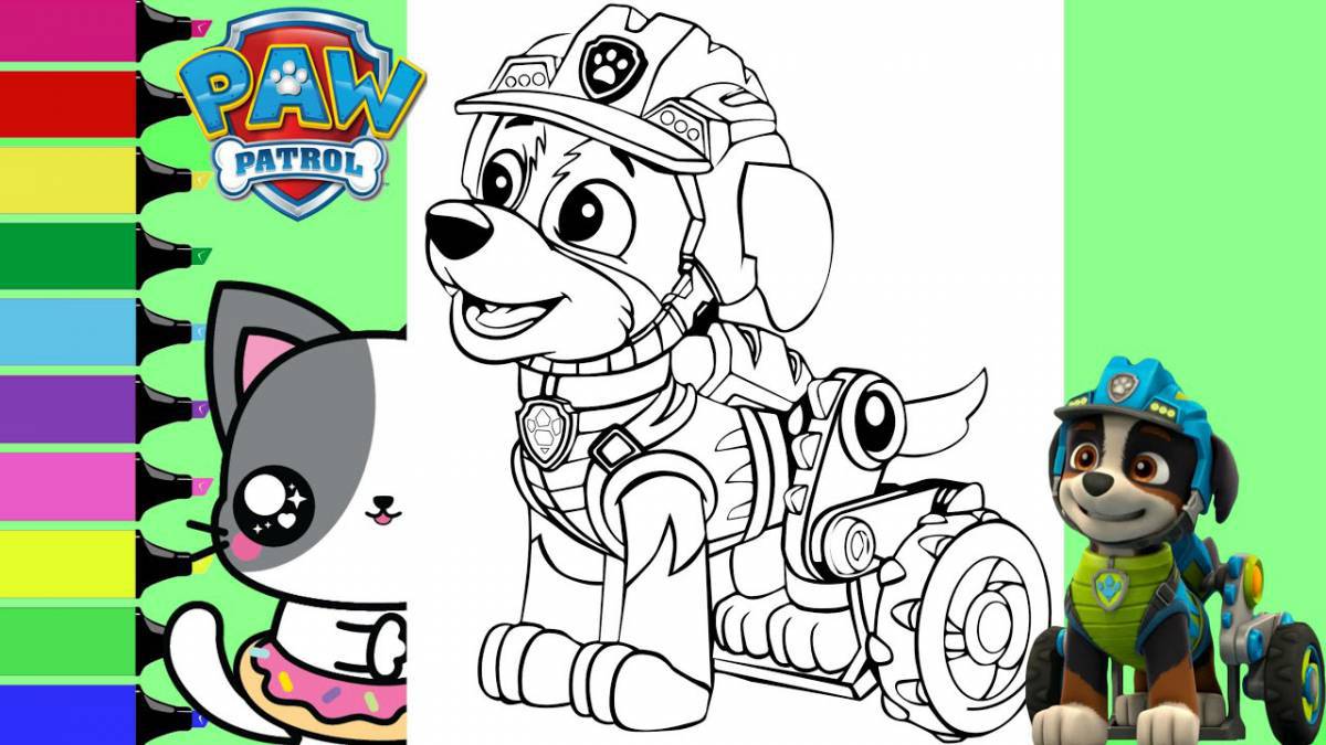 Great paw patrol coloring book new