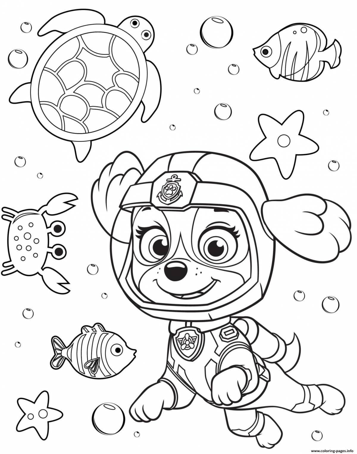 Charming paw patrol coloring book new