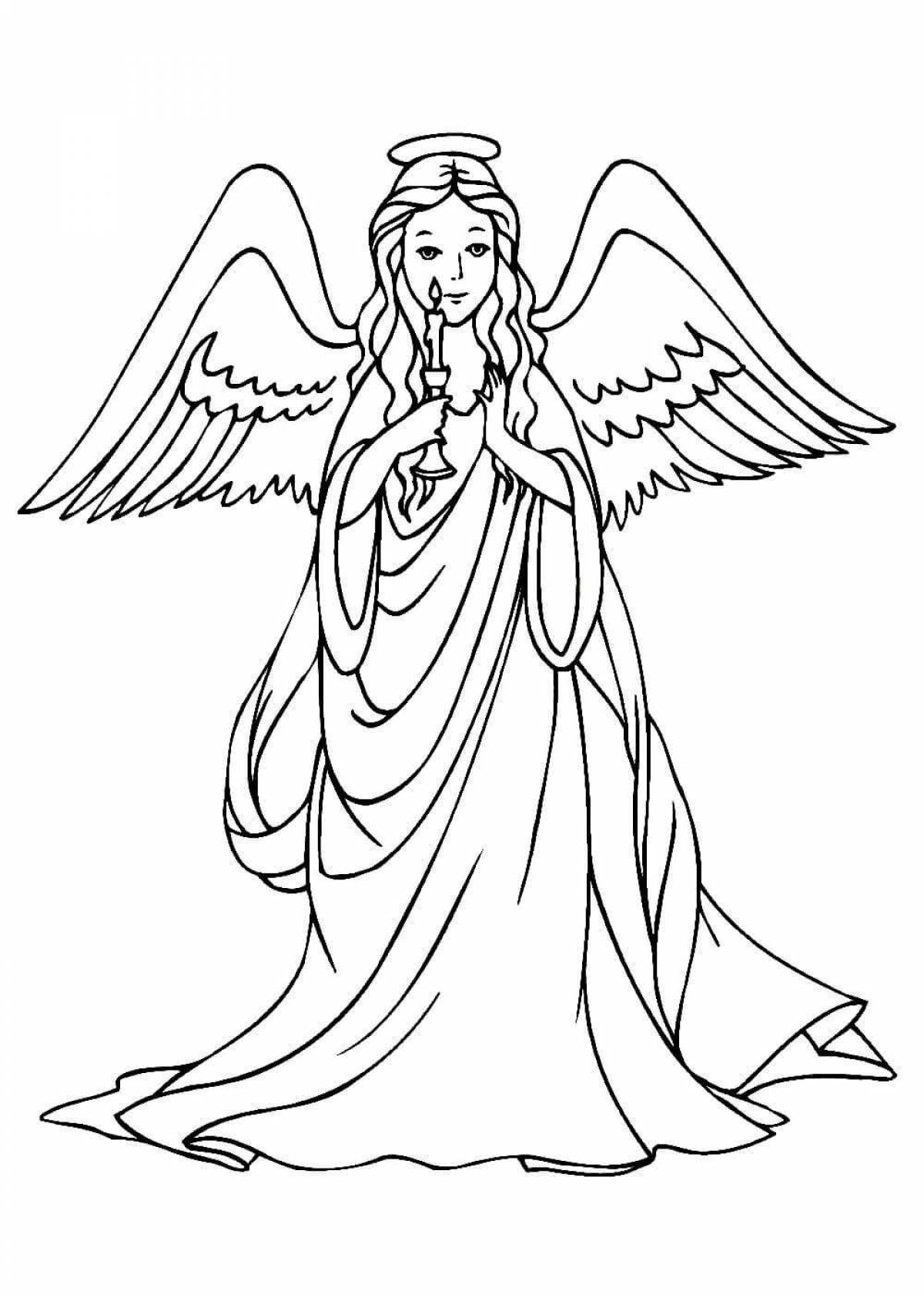 Ангела с крыльями для детей #1