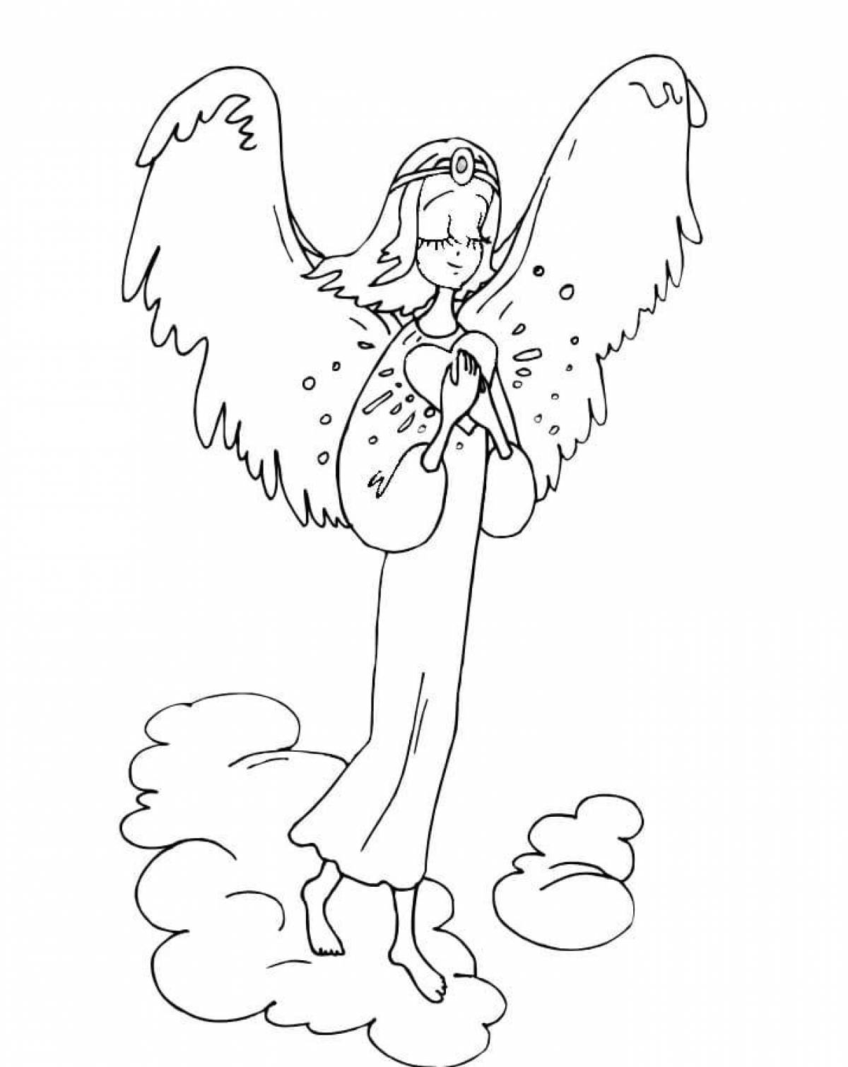 Ангела с крыльями для детей #6