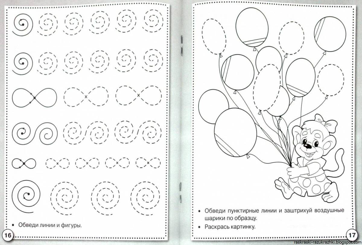 Fun creative coloring book for kids 5-6 years old